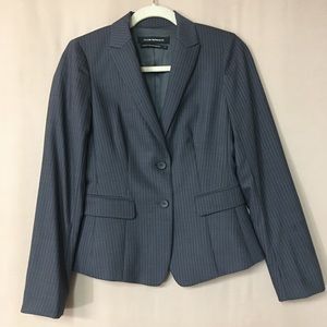 Club Monaco women’s Wool Blend Grey Striped Blazer Sz 0